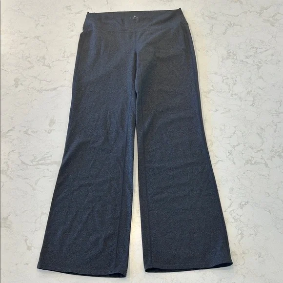 Athleta Fusion Flare Yoga Pants Women's Charcoal Medium Pants - Picture 4 of 14